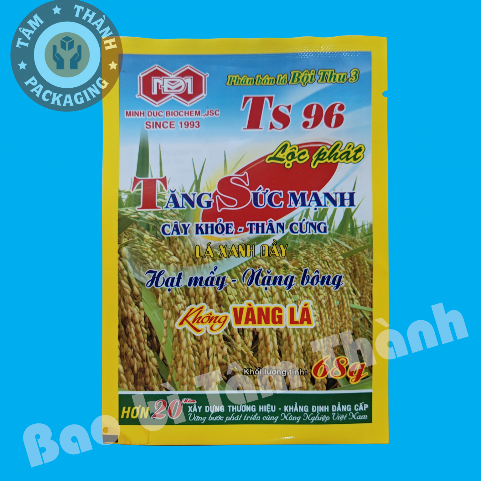 bao bì phân bón lá TS96 68g